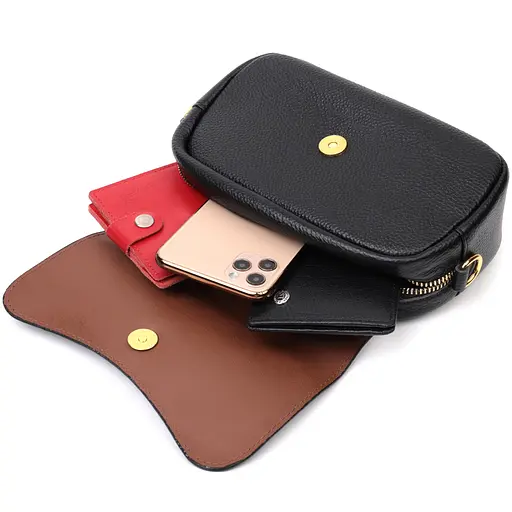 Жіноча шкіряна сумка Vintage 21х13х7 см sum0024761 - фото 6