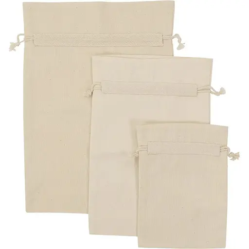Мішечок із бавовни Rosa Talent 25х35 см невибілена бавовна 135 г/м2  - фото 4