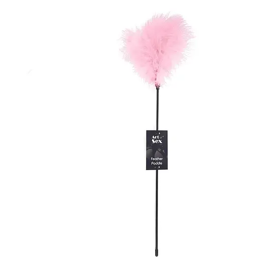Лоскітка Art of Sex - FeaTher Paddle рожева - фото 3