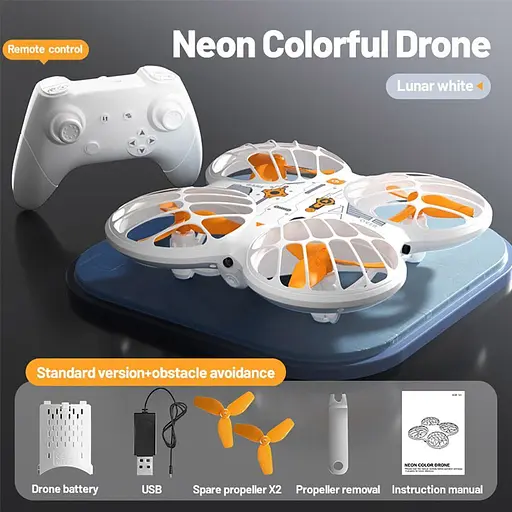 Квадрокоптер JJRC H122 Neon Drone With Obstacle Avoidance White (119040] - фото 5