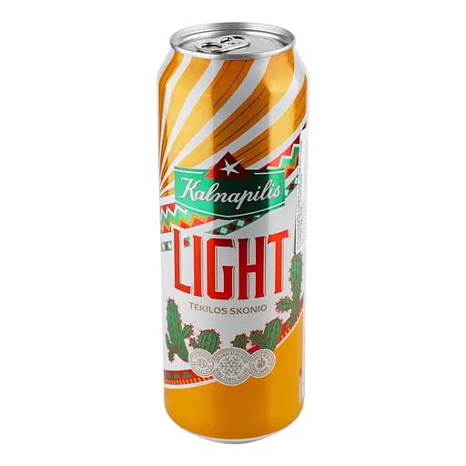 Смесь пива с текилой и лаймом Kalnapilis Light светлое фильтрованное 4 % 0.568 л - фото 2