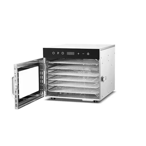 Дегідратор сушарка побутовий для овочів фруктів м'яса грибів 6 лотків 500Вт SS - 06X - фото 4