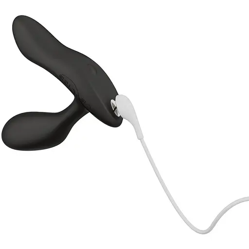 Смарт-вібромасажер простати We-Vibe Vector+ Charcoal Black пульт ДК регульований кут нахилу - фото 5