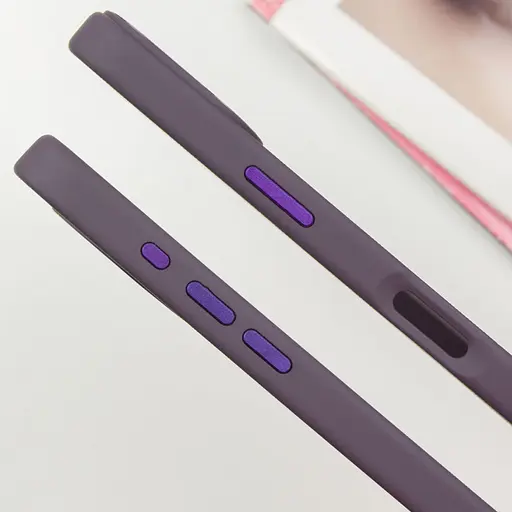Чохол Epik TPU Bonbon Metal Style with MagSafe для Apple iPhone 16, 6.1 Фіолетовий/Dark Purple - фото 4