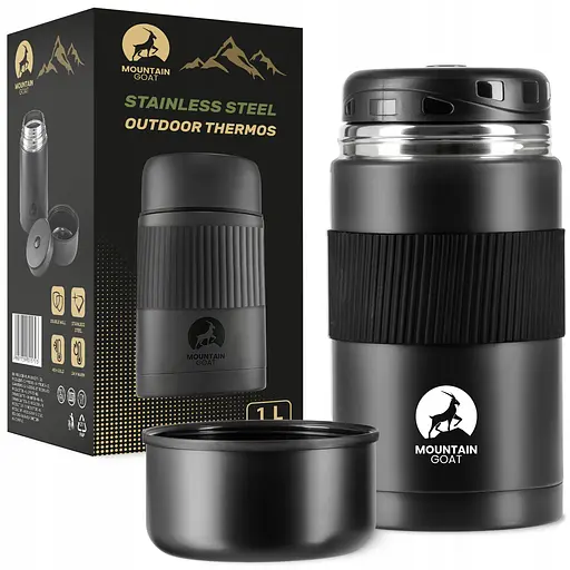 Термос для еды Mountain Goat 1 л Black (P-5907739315793) - фото 1