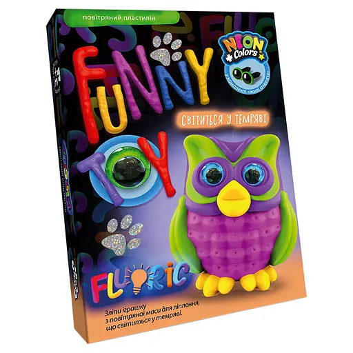 Набор творчества Air Clay Fluoric, 4 цвета, Danko Toys - фото 6