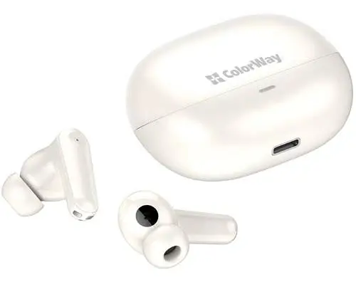 Беспроводные наушники Earbuds TWS 1, Beige ColorWay teh0020128 - фото 1