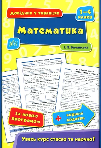 Довідник у таблицях. Математика. 1–4 класи