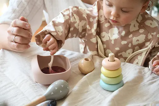 Миска Beaba силіконова на присосці з бортиком 350 мл рожева (913612) - фото 9