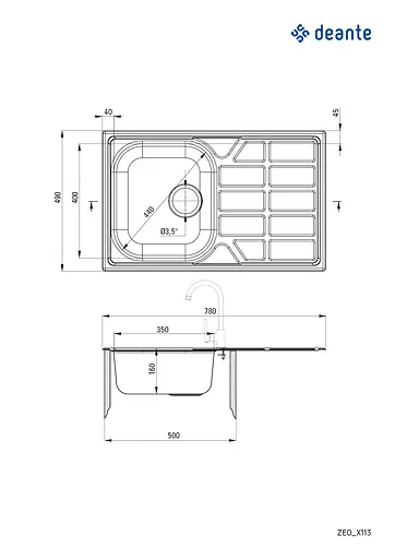 Кухонная мойка DEANTE Soul ZEO_0113 - фото 2
