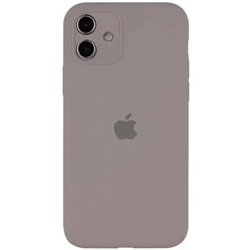 Чохол Epik Silicone Case Full Camera Protective (AA) для Apple iPhone 12 (6.1) Сірий/Lavender - фото 1