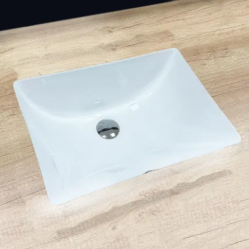 Умивальник VBI Messina white врізний VBI-018002, Білий - фото 2