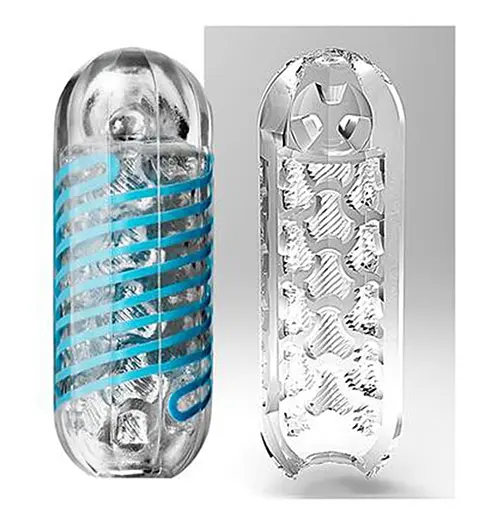 Мастурбатор Tenga Spinner Tetra голубой - фото 7