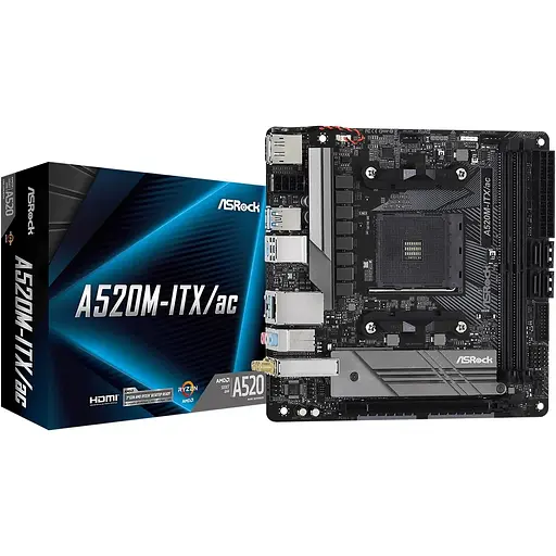 Материнская плата ASRock A520M-ITX/AC [136447]