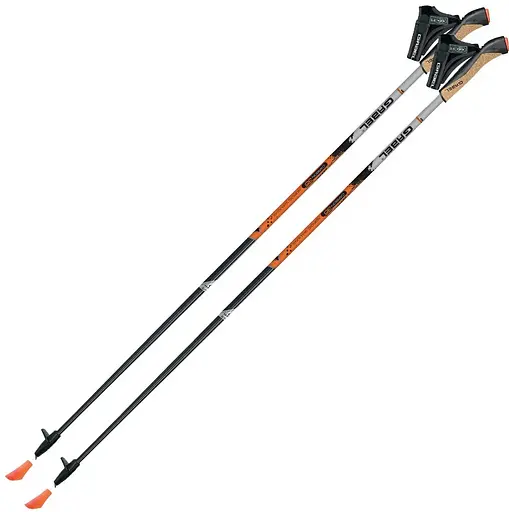 Палиці для скандинавської ходьби Gabel X-1.35 Active Knife Black/Orange 115 (7008361151150) (DAS301835) - фото 1