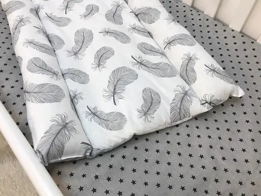 Матрац Moontime на пеленальний стіл "Пір’я сіре" - фото 2