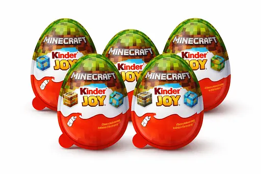 Набор Kinder Joy 5 шт Киндер Minecraft Майнкрафт по 20 г - фото 1