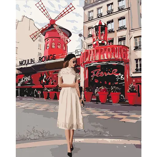 Картина по номерам Ideyka Moulin Rouge 40х50 см KHO4657