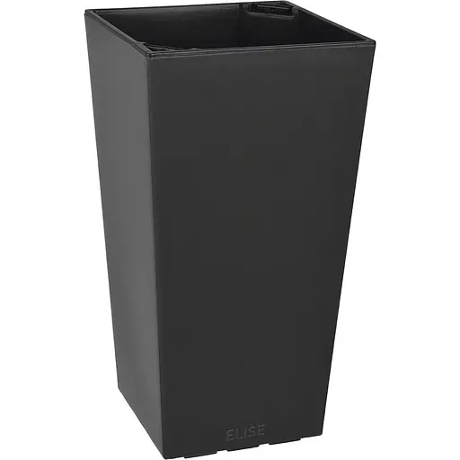 Кашпо Plastkon Elise 20х20х36 см матовое антрацит