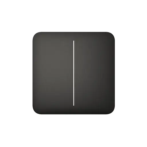 Розумний вимикач Ajax SoloButton 2-gang чорна