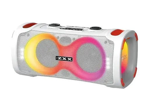 Акустична система переносна колонка з led-підсвіткою ефектами світла з мікрофонами для танців ZXX-8082 60 Вт 2x6,5 - фото 2