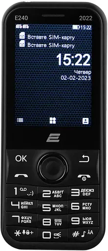Мобильный телефон 2E E240 2022 2SIM Black