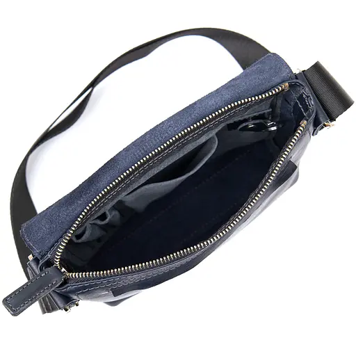 Чоловіча шкіряна сумка GRANDE PELLE 24х24х6 см sum0015576 - фото 5