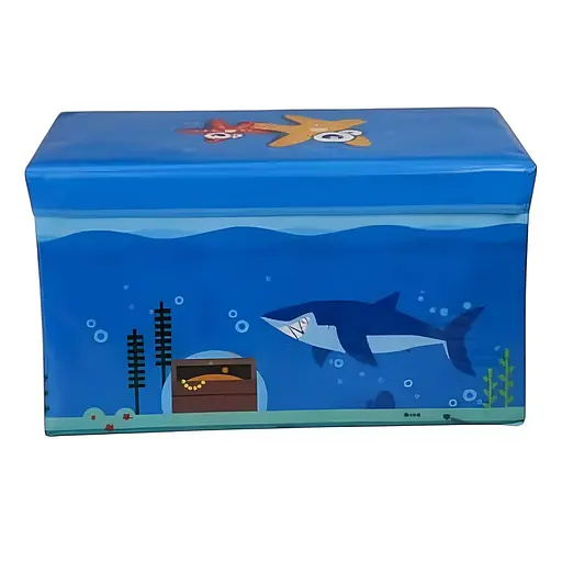 Складной короб-органайзер C 68853 из картона и ткани 59.5 × 31 × 35.5 см