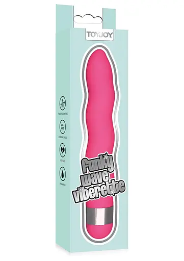 Вибратор Toy Joy Funky Wave Viberette 18 см розовый - фото 2