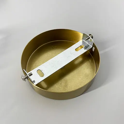 Одинарная круглая потолочная основа в цвете латунь | Line F | Арт. BASE 1 AB - фото 2