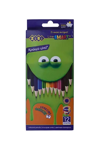 Олівці кольорові Smart Line, 12 кольорів