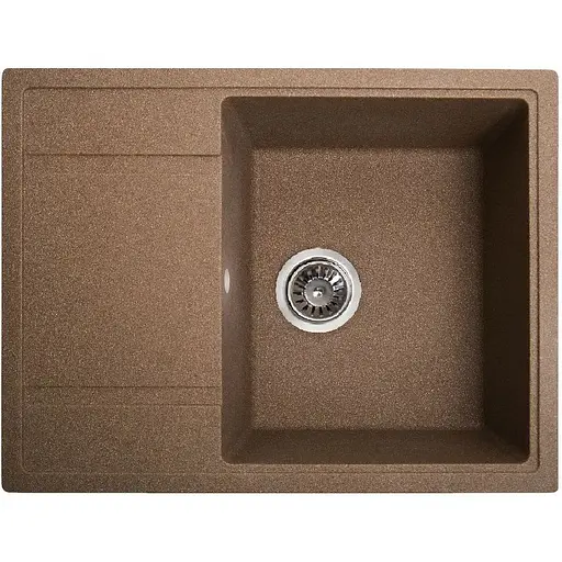 Гранитная кухонная мойка Romzha Jorum 65 Teracota (701) с крылом - фото 1