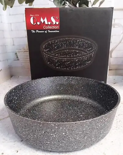 Противень форма для запікання випічки O.M.S. Collection 3411 із гранітним покриттям 28 см 4,2 л Grey Сірий - фото 7