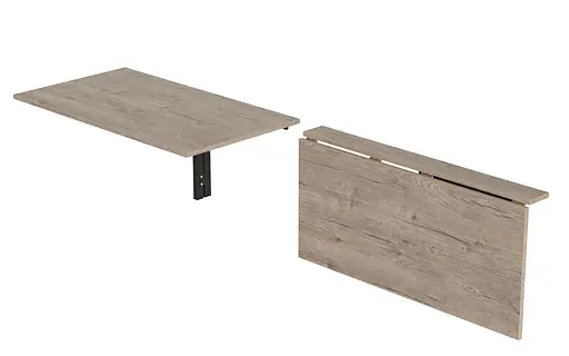 Обідній стіл-трансформер Ніка стіновий Ferrum-decor 420x900x500 Чорний метал ДСП Дуб Сан-Марино 16 мм (FRD-105165) - фото 6