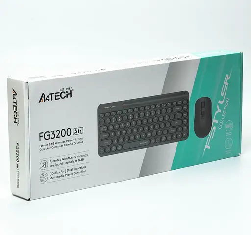 Комплект (Клавіатура та Миша) A4Tech FG3200 Air Wireless Grey - фото 5