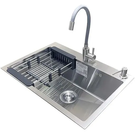 Комплект мийка + змішувач Romzha Arta U-600S (C)