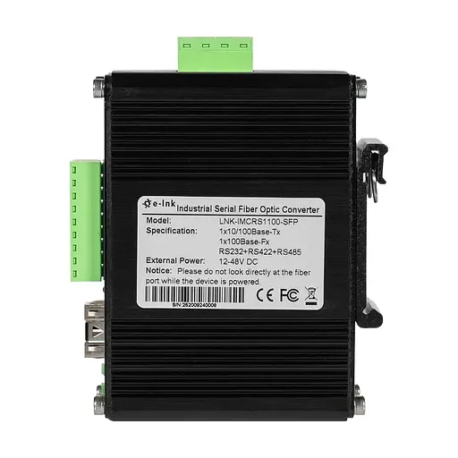 Медіаконвертер E-LINK LNK-IMCRS1100-SFP RS232/RS485/RS422 (73-00156) - фото 6