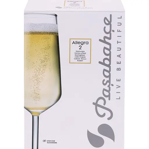 Набор бокалов Pasabahce Allegra для игристого вина 195 мл, 2 шт. (440079-2) - фото 7