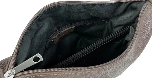 Женская кожаная сумка Borsacomoda темно-коричневая sum0028713 - фото 8