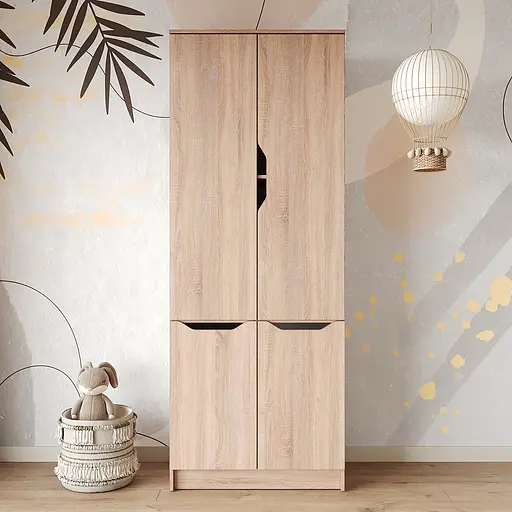 Шафа розпашна MebelStar 4Д Лілу 80x40x210 см Дуб сонома (MBS-1415) - фото 2