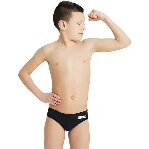 Плавки Arena Team Swim Briefs Solid Kids 6 Black/White (1097-004774-550 6) - фото 3