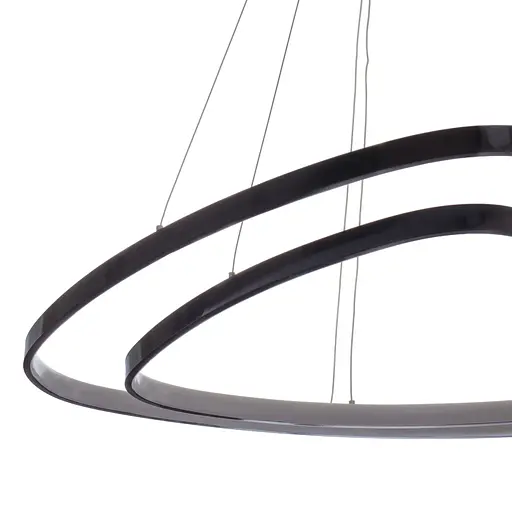 Люстра Brille стельова підвісна для холу BL-571S/95W NW BK LED - фото 3