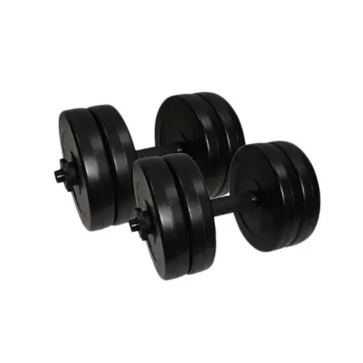 Гантелі складальні композитні в пластиковій оболонці Rock Pro 2 шт по 11 кг NE-PL-G-011-2