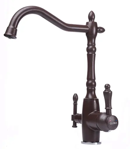 Смеситель для кухни под осмос Globus Lux GLLR-1000-6-Marone Коричневый - фото 2