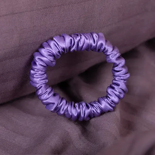 Шовкова резинка для волосся Чумацький Шлях підвищеної еластичності та міцності Розмір S в Подарунковій упаковці Лаванда (1208-02) - фото 4