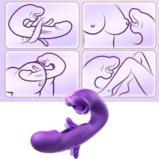 Вибратор I’MCUM Flirt Waves со стимуляцией клитора 5 режимов Фиолетовый (IM-ZDB328) - фото 6