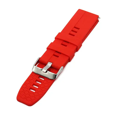 Ремінець силіконовий Tamister для годинника 22 мм Type D червоний - фото 4