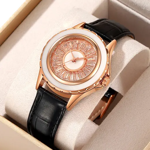 Наручний годинник жіночий 2172RGBK Rose Gold-Black Skmei acs0030201 - фото 4