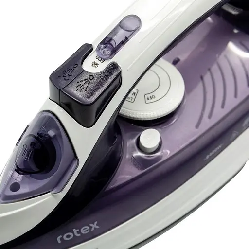 Прасувальна праска Rotex RIC42-C Ultra Glide Керамічне покриття 2400Вт Резервуар 270мл Бузковий / Білий - фото 3