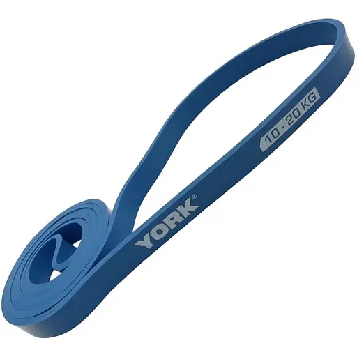 Резинка для фитнеса York Fitness 10-20кг - 2080x19x4,5 мм, голубой